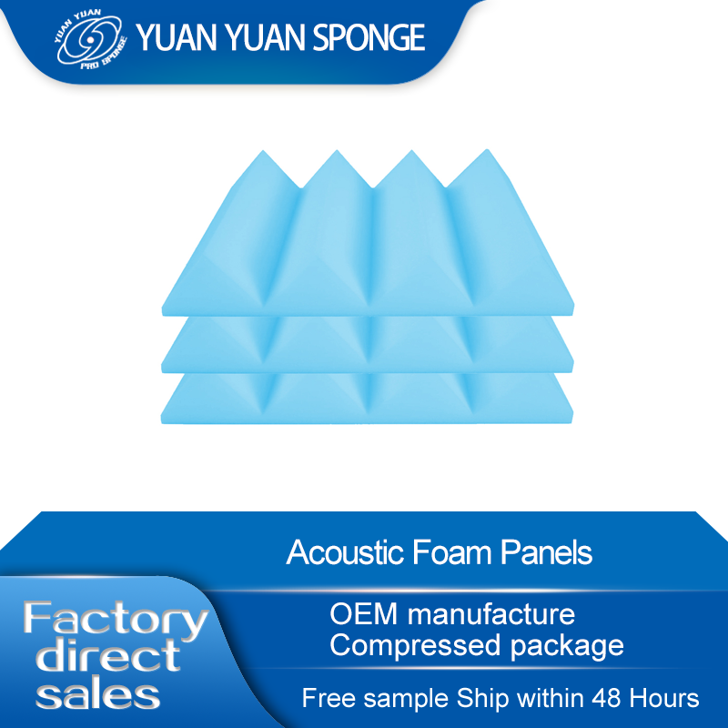 China Manufacturer's Polyurethane Foam Acoustic Panels Wall Sound Absorb Wedge with Excellent Sound Absorption factory