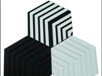 オフィスおよび録音スタジオ用の吸音木材壁パネル