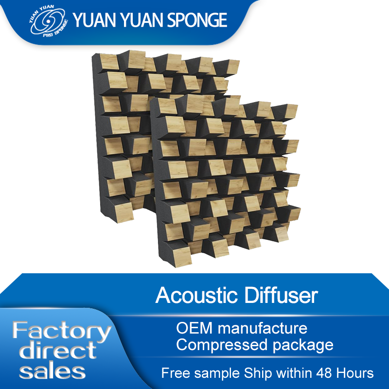 Decorative Sound Absorb Office Studio Sound Diffuser Acoustic Diffuser Panels for Music Recording factory