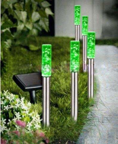 NINGBO high quantity solar powered pillar lights stainless steel outdoor lighting for garden decoration manufacture