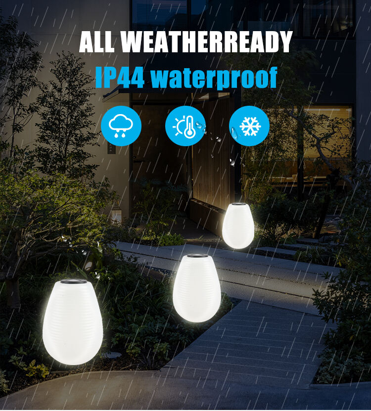 Modern Outdoor Led Lamp Rechargeable Waterproof Portable Lantern Lamp Solar Garden Lights details