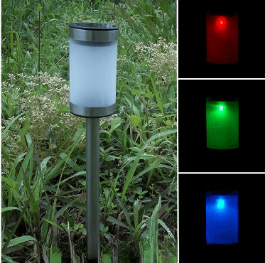 NINGBO high quantity solar powered pillar lights stainless steel outdoor lighting for garden decoration supplier