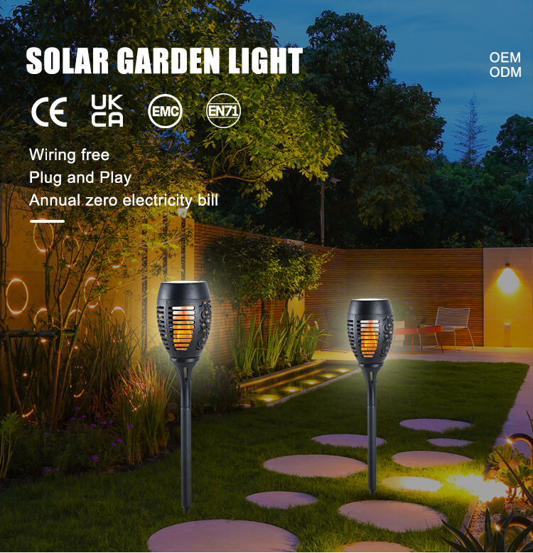 Factory Garden Outdoor Waterproof Landscape Pathway Lamp Light Solar Garden Lights For Park And House supplier