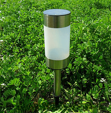 NINGBO high quantity solar powered pillar lights stainless steel outdoor lighting for garden decoration supplier