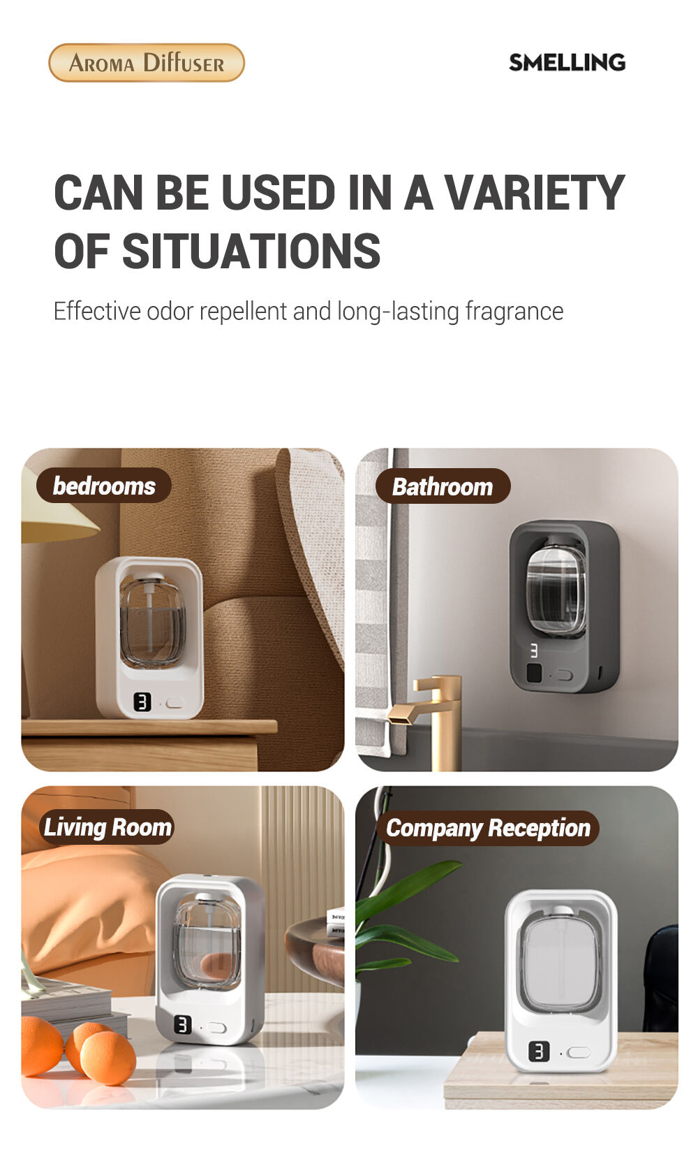 New Arrival Mini Perfume Diffuser Ultrasonic Home Car Atmosphere Humidifier Essential Oil 50ml Aroma Diffuser Humidifier details