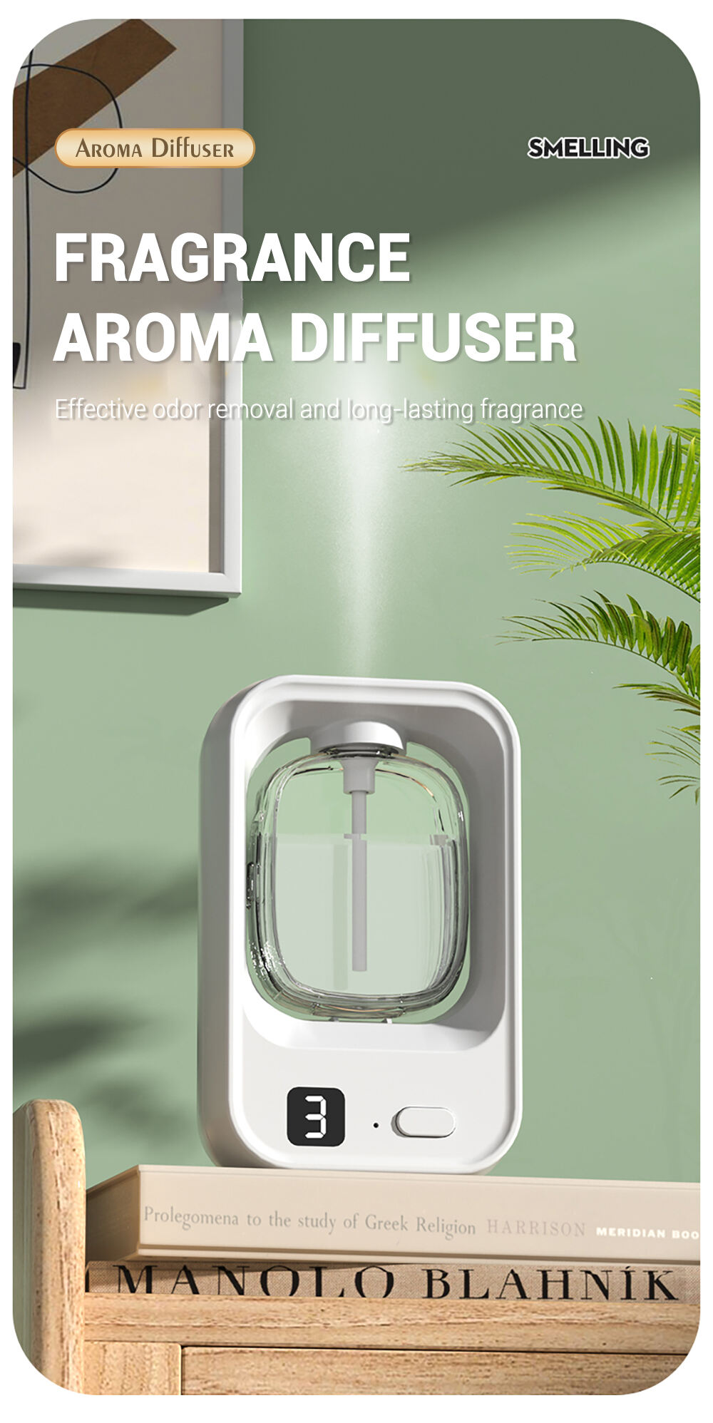 New Arrival Mini Perfume Diffuser Ultrasonic Home Car Atmosphere Humidifier Essential Oil 50ml Aroma Diffuser Humidifier manufacture