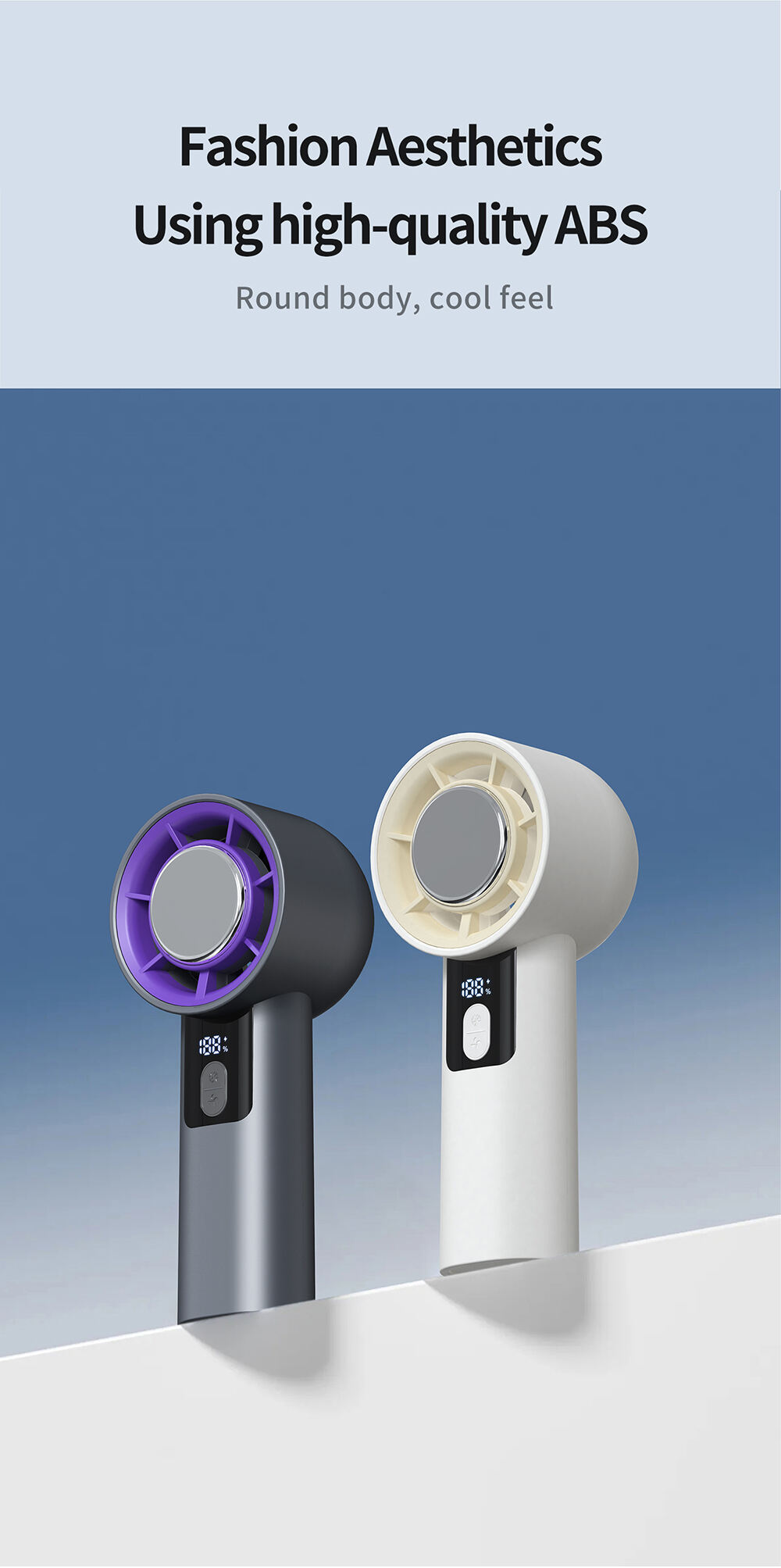 2025 New Portable 100 High Speed Handheld Fan Turbo Cooling Small Hand Fan 3000mAh Cold Compress Turbo Mini Fan Rechargeable details