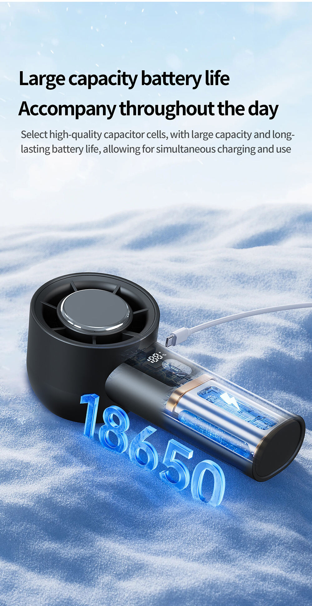 2025 New Portable 100 High Speed Handheld Fan Turbo Cooling Small Hand Fan 3000mAh Cold Compress Turbo Mini Fan Rechargeable supplier