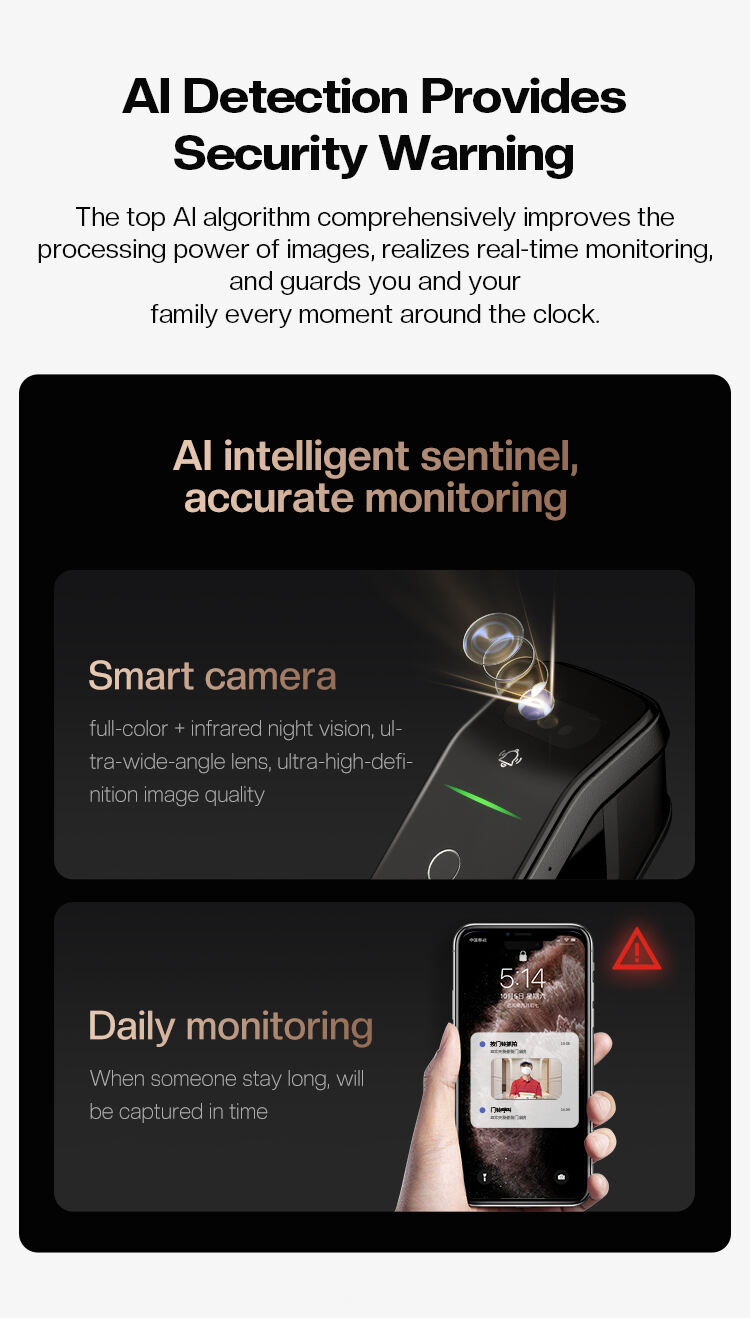 Automatic Digital Smart Biometric Door Lock High Security WiFi Keyless Password Memory Card Storage for Smart Home Security manufacture