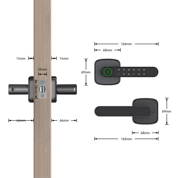 Keep your home safe and secure with a smart locking door handle for peace of mind