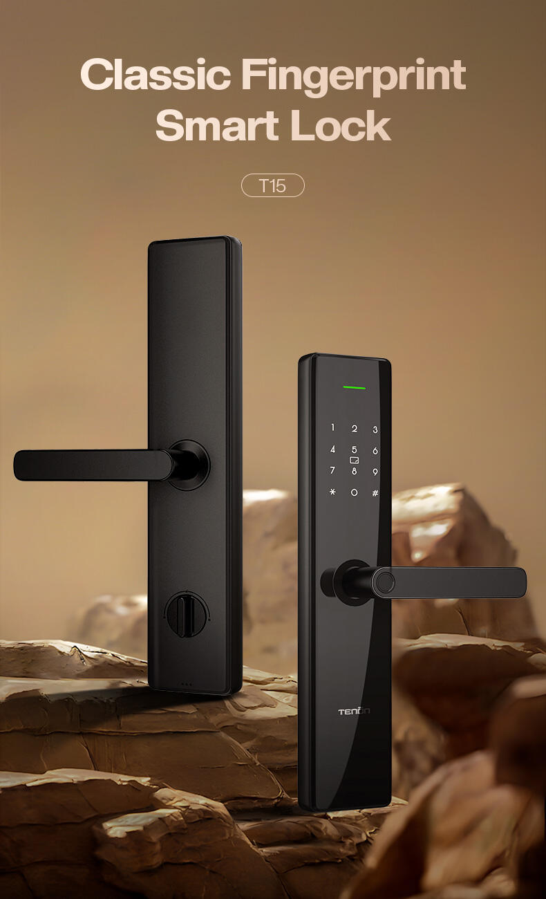 European Electronic Smart Keyless Entry System Door Lock Fingerprint Password Home Apartment Best Keypad Door Lock Tuya details