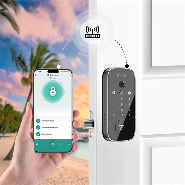 La puissance d'un système de verrouillage de porte sans fil commercial