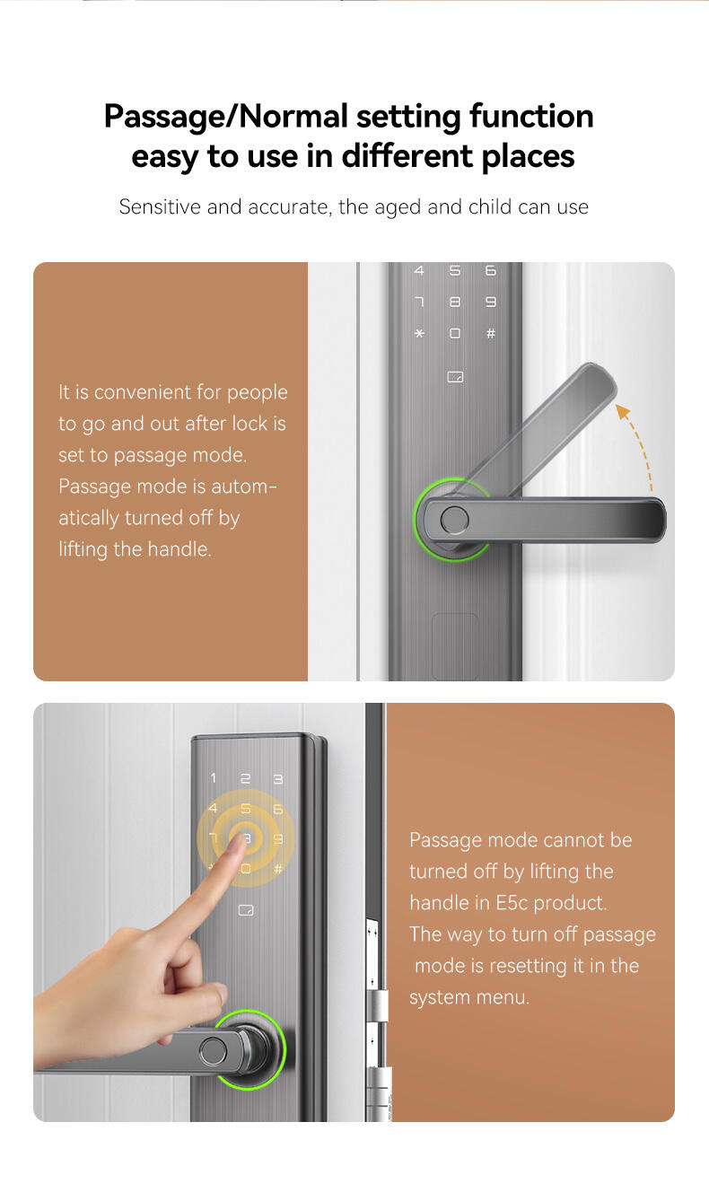 OEM/ODM Tuya App Smart Waterproof Biometric Fingerprint Door Lock Keyless Digital Austria Steel Door Card Password Data Storage manufacture
