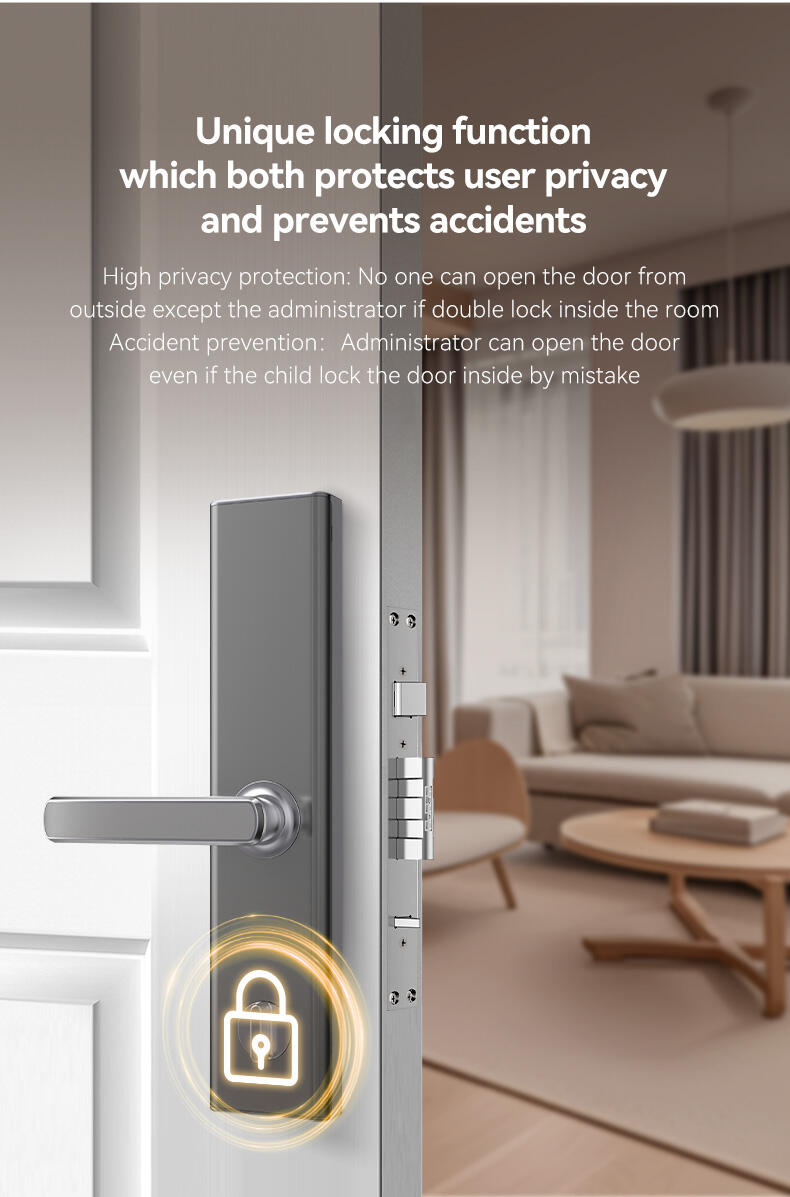 OEM/ODM Tuya App Smart Waterproof Biometric Fingerprint Door Lock Keyless Digital Austria Steel Door Card Password Data Storage details