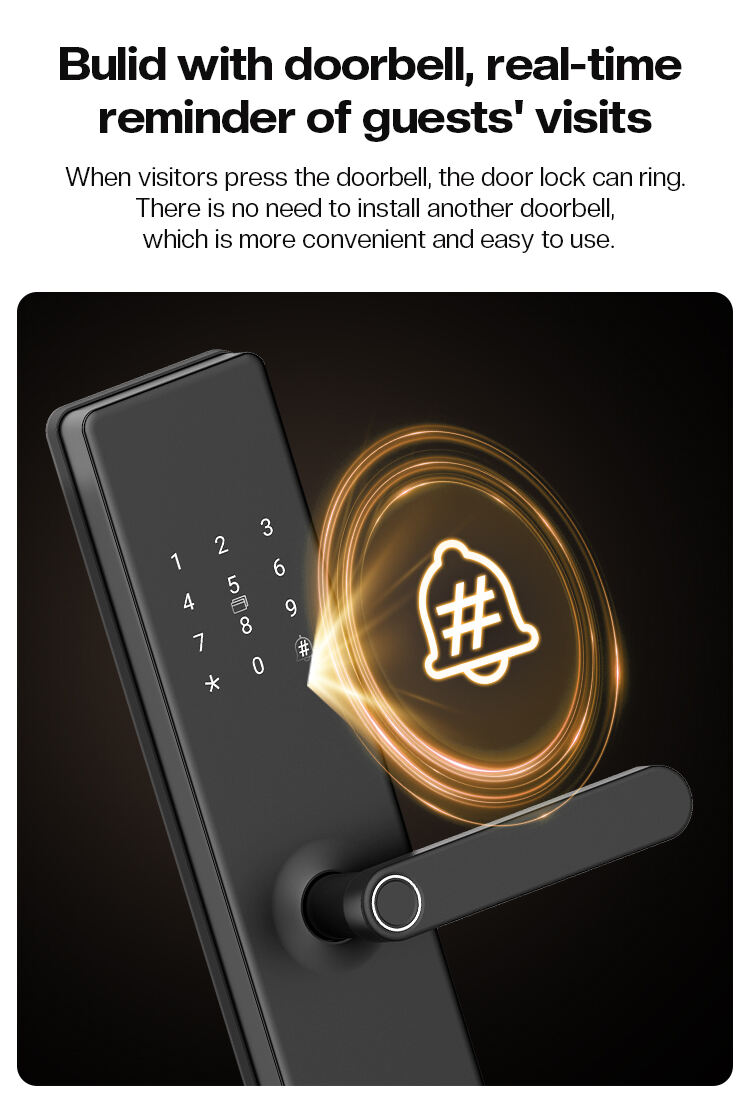 Tenon T10 Smart Security Door Lock Anti-Peep Password IC Card RF Fingerprint Features Compatible WiFi Bluetooth Aluminum supplier