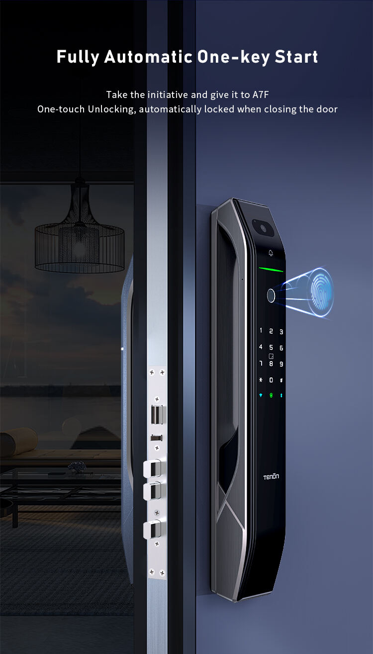 Antique Electric Tuya App Pull Push Automatic Smart Lock Passcode Digital Double Finger Print Smart Camera Door Lock supplier