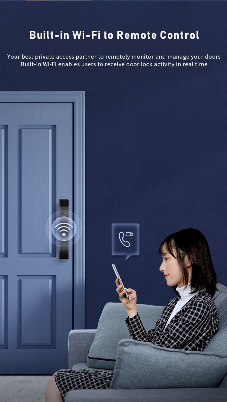 Antique Electric Tuya App Pull Push Automatic Smart Lock Passcode Digital Double Finger Print Smart Camera Door Lock factory