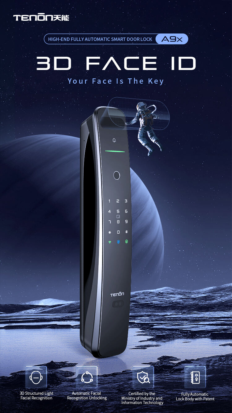 Home Keyless Entry Lock Bluetooth Tuya App Electronic Password Automatic Fingerprint Biometric Smart Lock With Face Recognition supplier