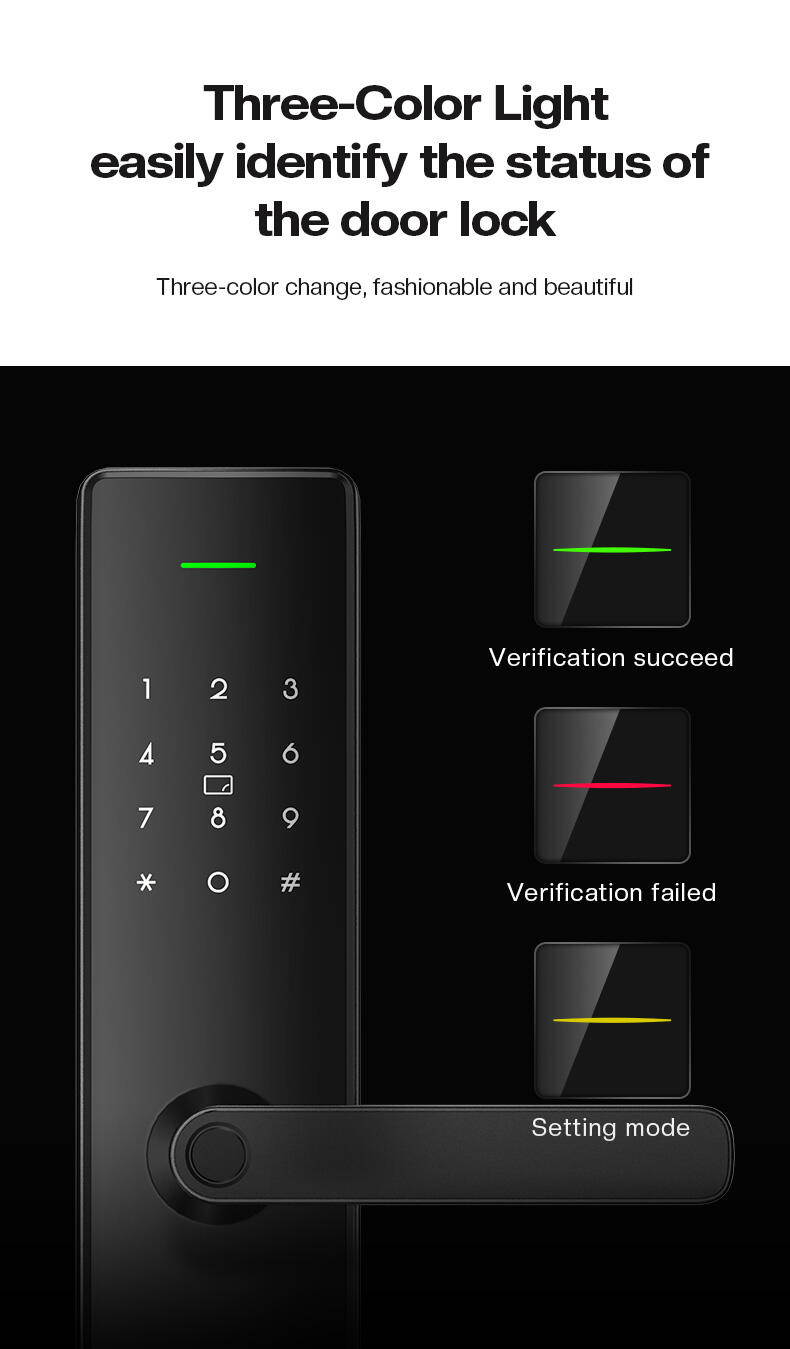 European Electronic Smart Keyless Entry System Door Lock Fingerprint Password Home Apartment Best Keypad Door Lock Tuya supplier