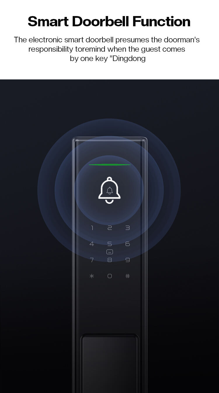 Smart Tuya Key Card Door Lock System Push Pull Feature New Design Waterproof Digital WiFi Semiconductor Fingerprint Sensor App factory