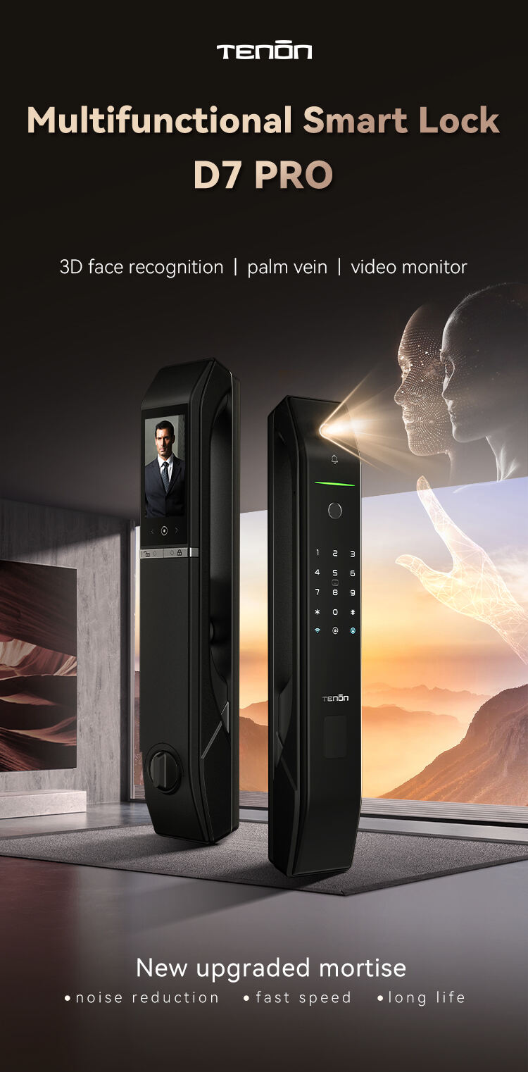 Home Security System Fully Automatic Tuya Intelligent Smart Lock Keyless Digital Fingerprint Palm Vein Smart Exterior Door Lock details