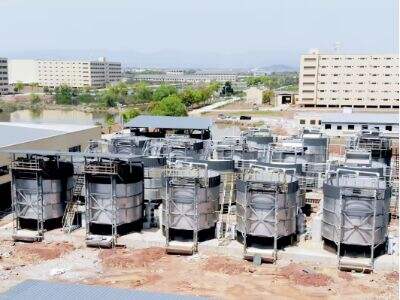 The application of organic fertilizer fermentation tank.