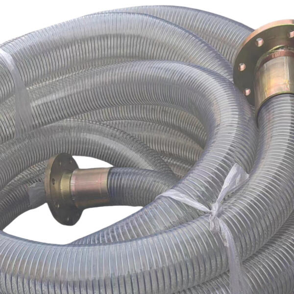 أداء موثوق به باستخدام خرطوم مدعم بشريط فولاذي حلزوني PVC