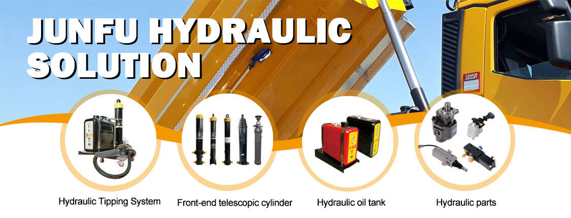 product junfu custom high performance single acting multistage trailers engine piston cylinder underbody telescopic hydraulic cylinders-13