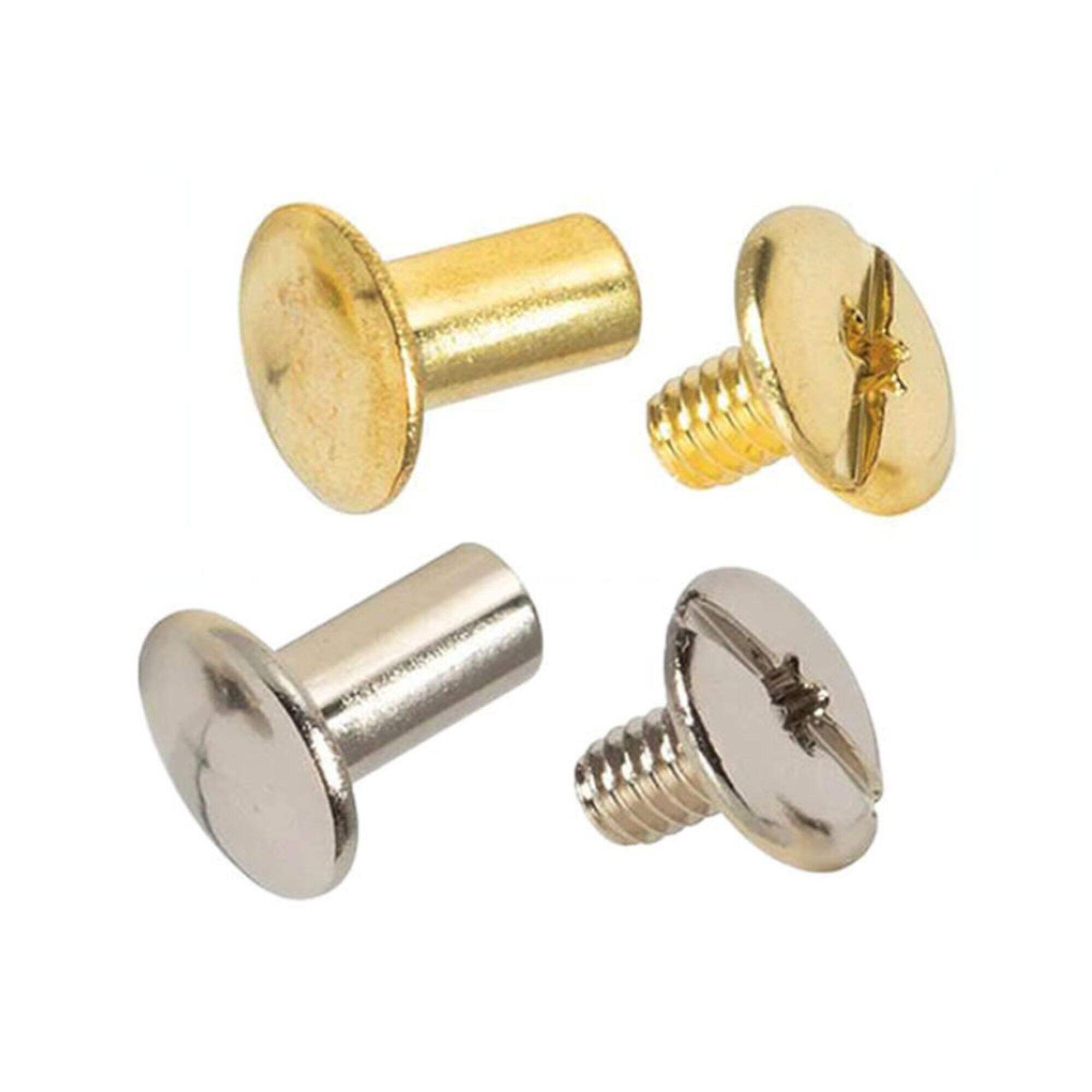 M3 Stainless Steel Brass Chicago Screw Rivets Decorative Bolts Chicago Binding Screw