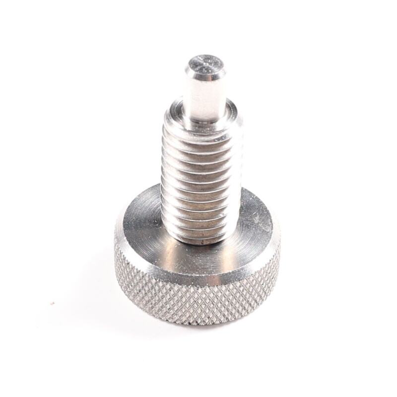 1/2-13" Hand Retractable Knurled Knob Stainless Steel Spring Indexing Plunger