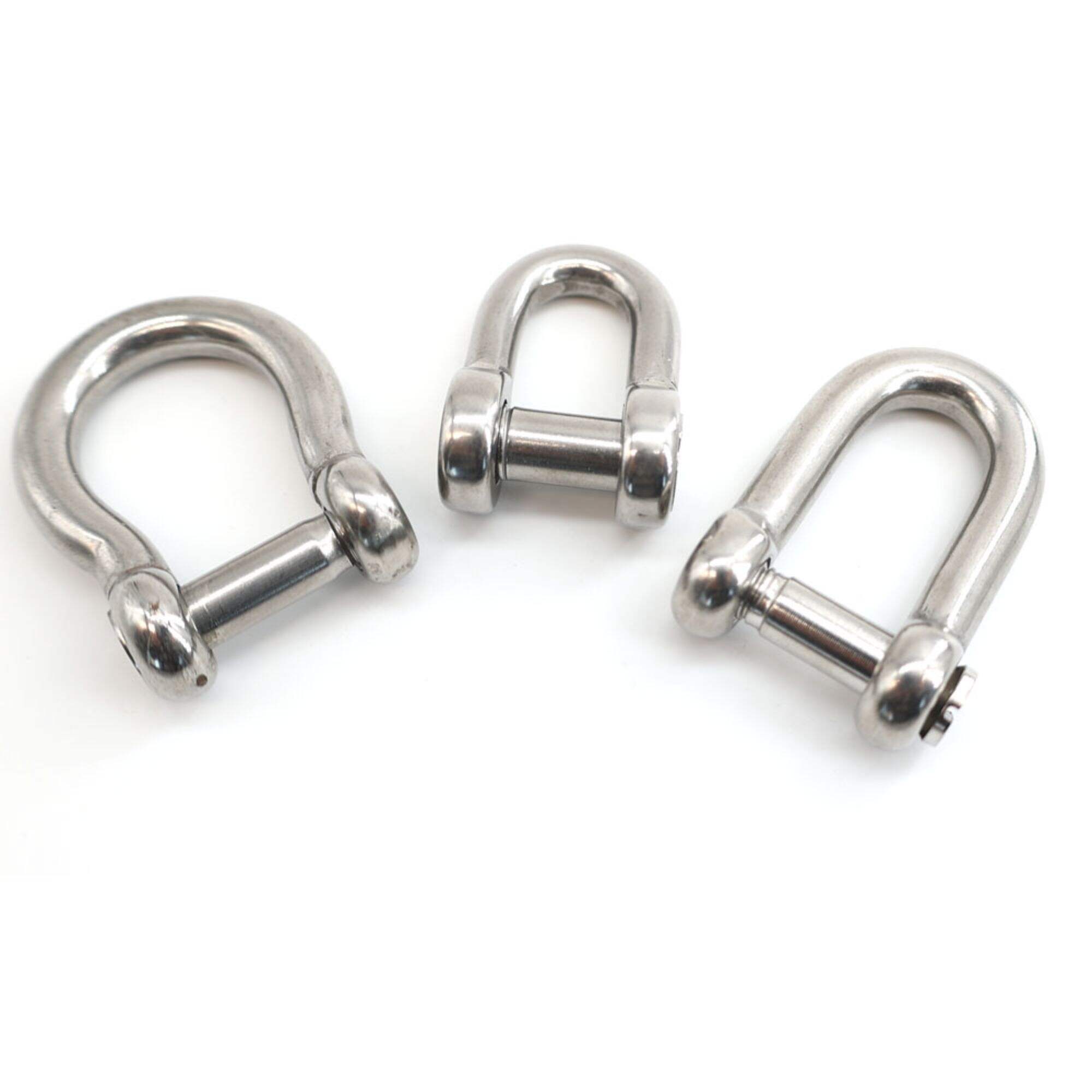 G210 G2150 Metric Hot Dip Galvanized Drop Forged Dee Shackle For Lifting Marine