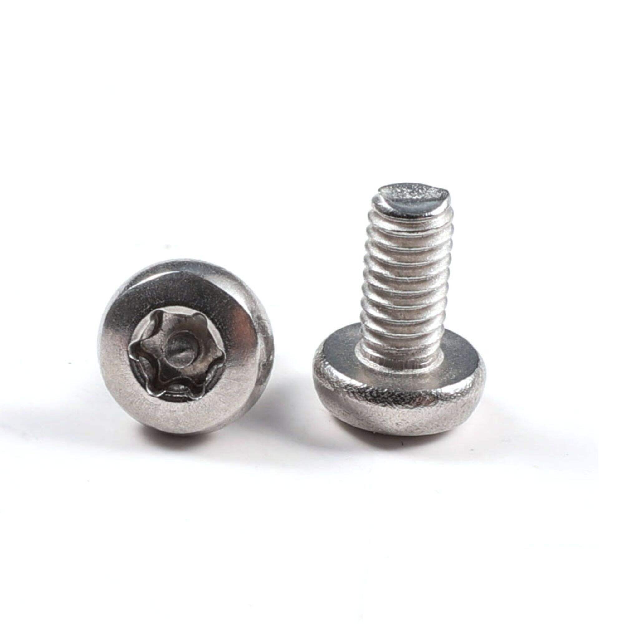 Stainless Steel Button Head Tamper Resistant Half Thread Triangle Socket Security Screw