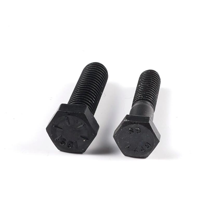 2-8 x 7 Grade 5 SAE J429 ASTM A449 type 1 Black Oxide Hex Head Bolt ...