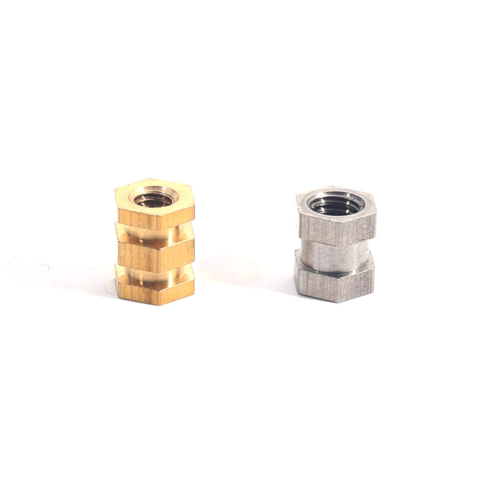 1/4 Brass Fitting 1/2 3/4 5/8 Threaded Copper Brass Union Nipple Insert Nut