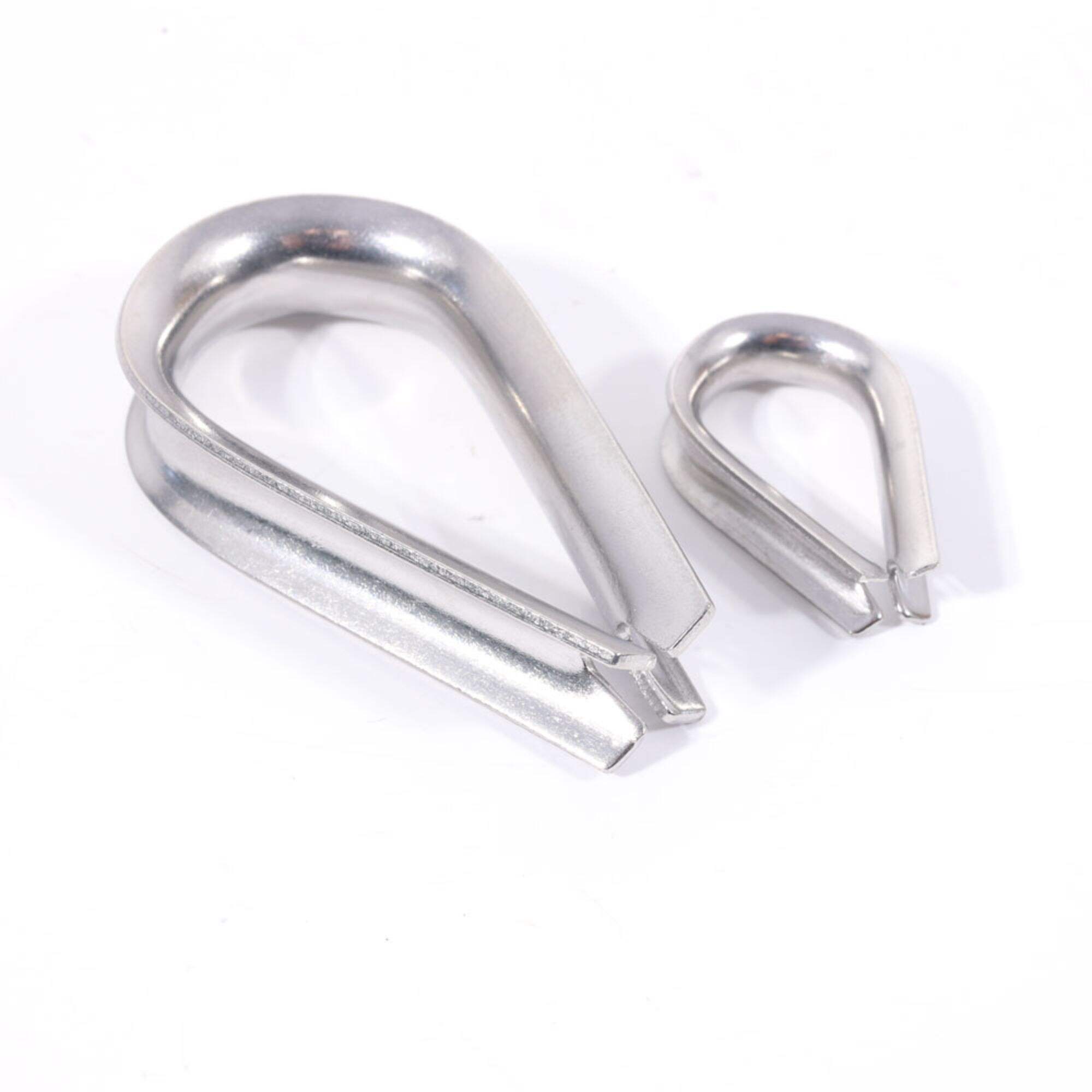 DIN6899B Small M2-M26 A2 A4 Stainless Steel 3mm 10mm Wire Rope Thimble