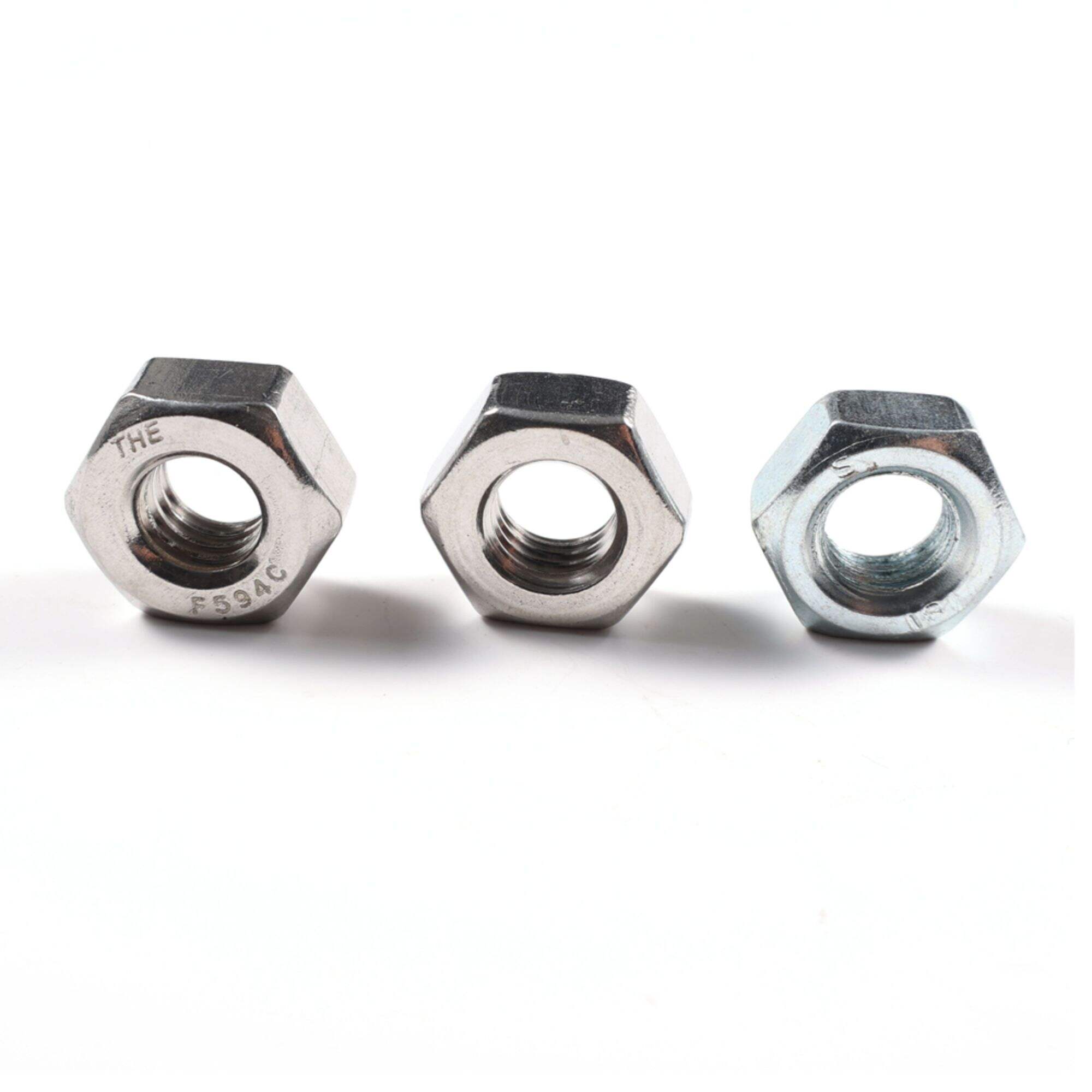 Custom Din934 GB52 Hex Nut And Bolt M3 M5 M6 Stainless Steel 304 316 Flat Head Hex Nuts
