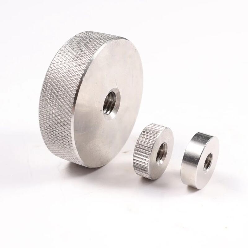 Stainless Steel 304 Knurled Flat Head Thumb Nut M6, China Stainless ...