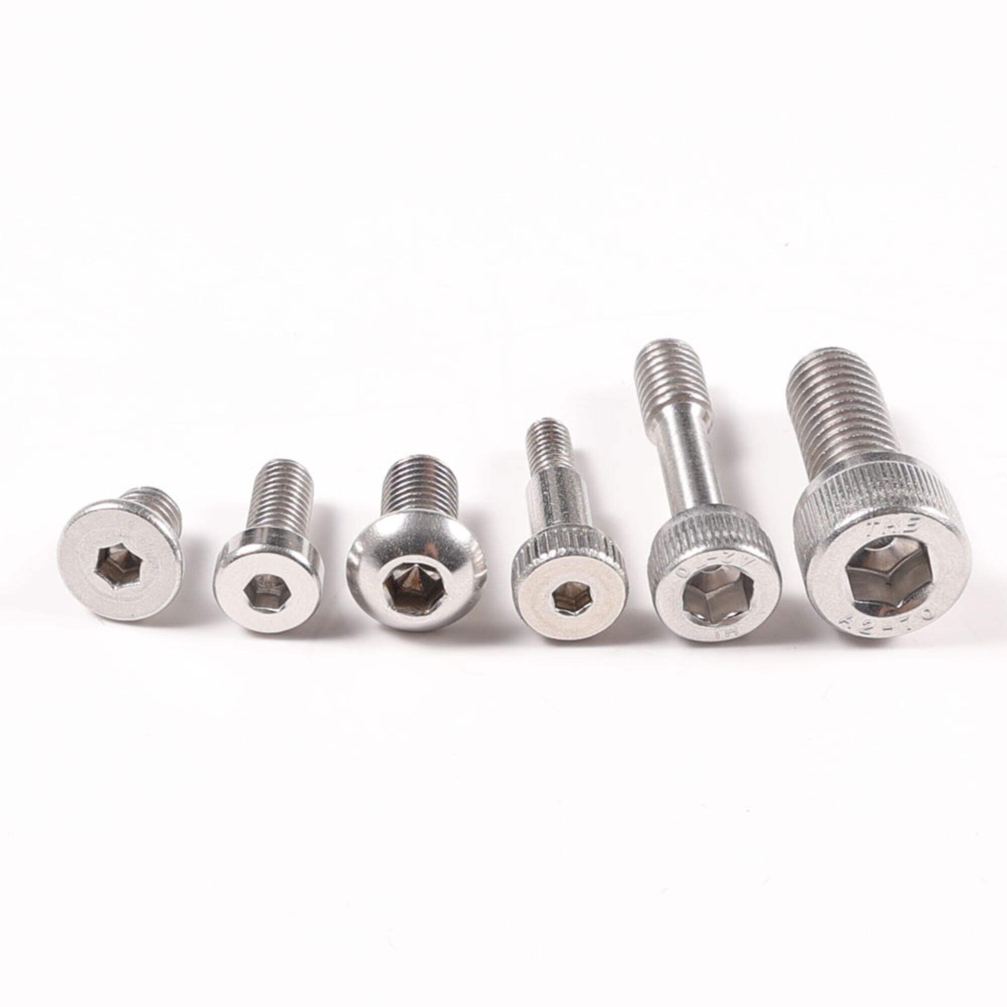 Wholesale DIN912 M5 M6 M8 M4 x7mm Carbon Stainless Steel Zinc Smooth Button Hex Socket