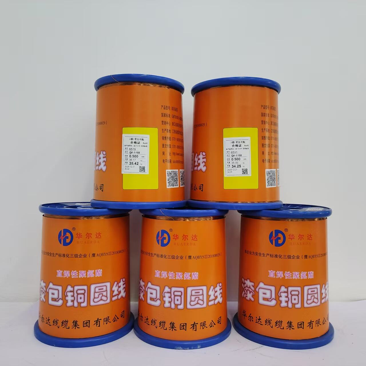 High Temperature Resistance 0.500Mm Polyurethane Enamelled Copper Wire Solid Conductor for Electronic Transformers IEC details