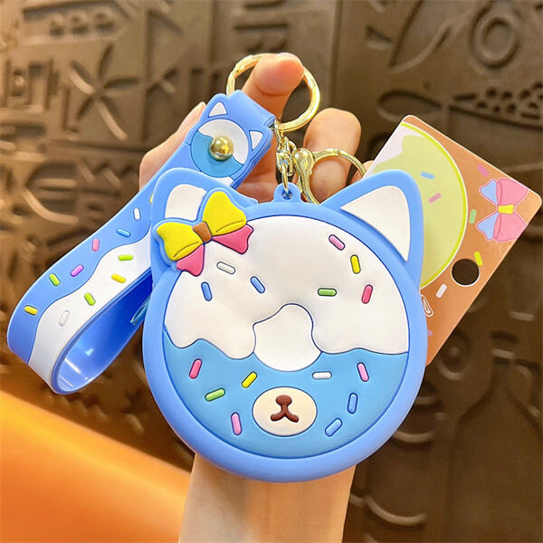 편리한 코인 지갑 키 체인으로 잔돈과 열쇠를 정리하고 쉽게 접근할 수 있습니다