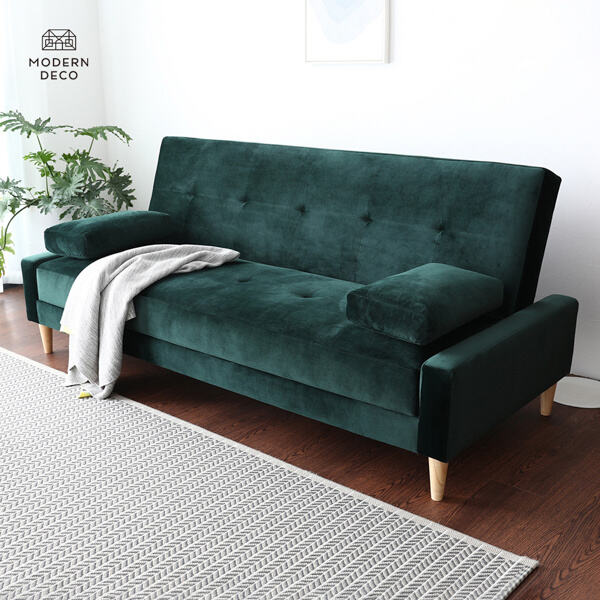 Elevate your home decor with our high-quality and affordable green sofa bed