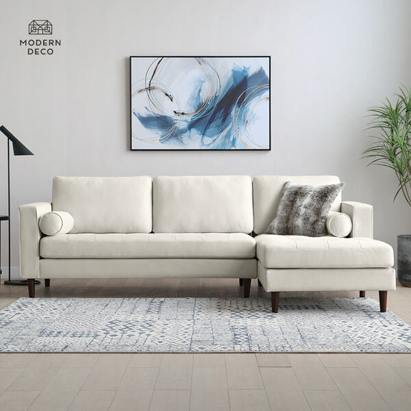 Elevate Your Comfort with a Plush Beige Corner Couch
