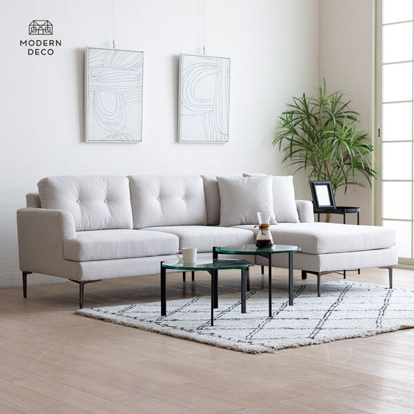 Elevate Your Home Du00e9cor with a Luxurious Beige Sectional Couch