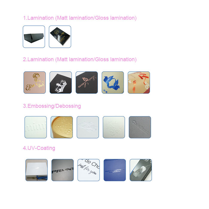 product custom rose gold cardboard flat folding hair extension paper packaging gift box with ribbon-17