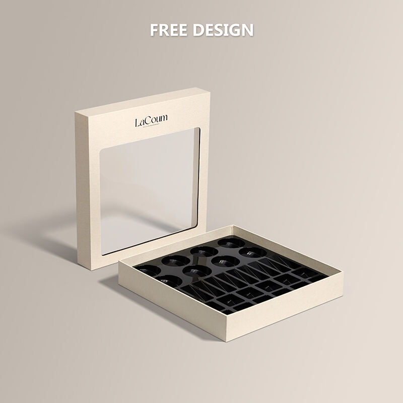 Custom Partition Divider Slots Grid Separate Lattice Size Valentine Luxury Chocolate Packaging Gift Box supplier