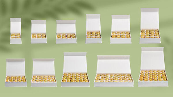 Luxury Custom Celebration Valentine Chocolate Gift Box Packaging With Dividers and Wrapping Paper Chocol Box supplier