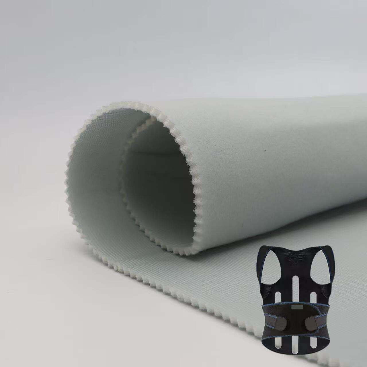 High Quality Hot Sales Polyester Velour Laminated Foam Fabric Suitable for Sport Orthotics Fabric/Orthopaedic Medical Support