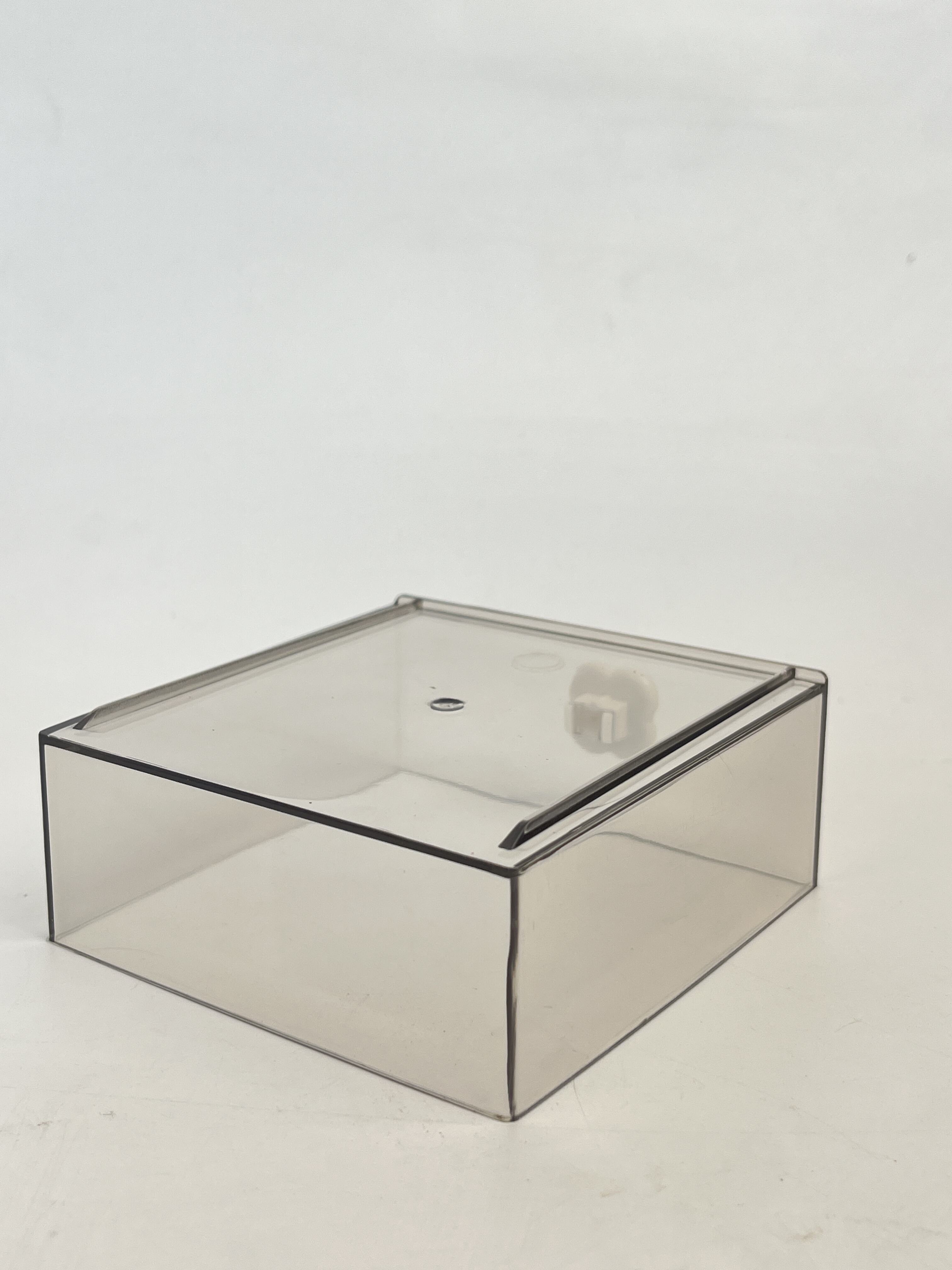 product new stock high quality simple design cleaning desktop convenient diamond patterned pen holder transparent storage box-4