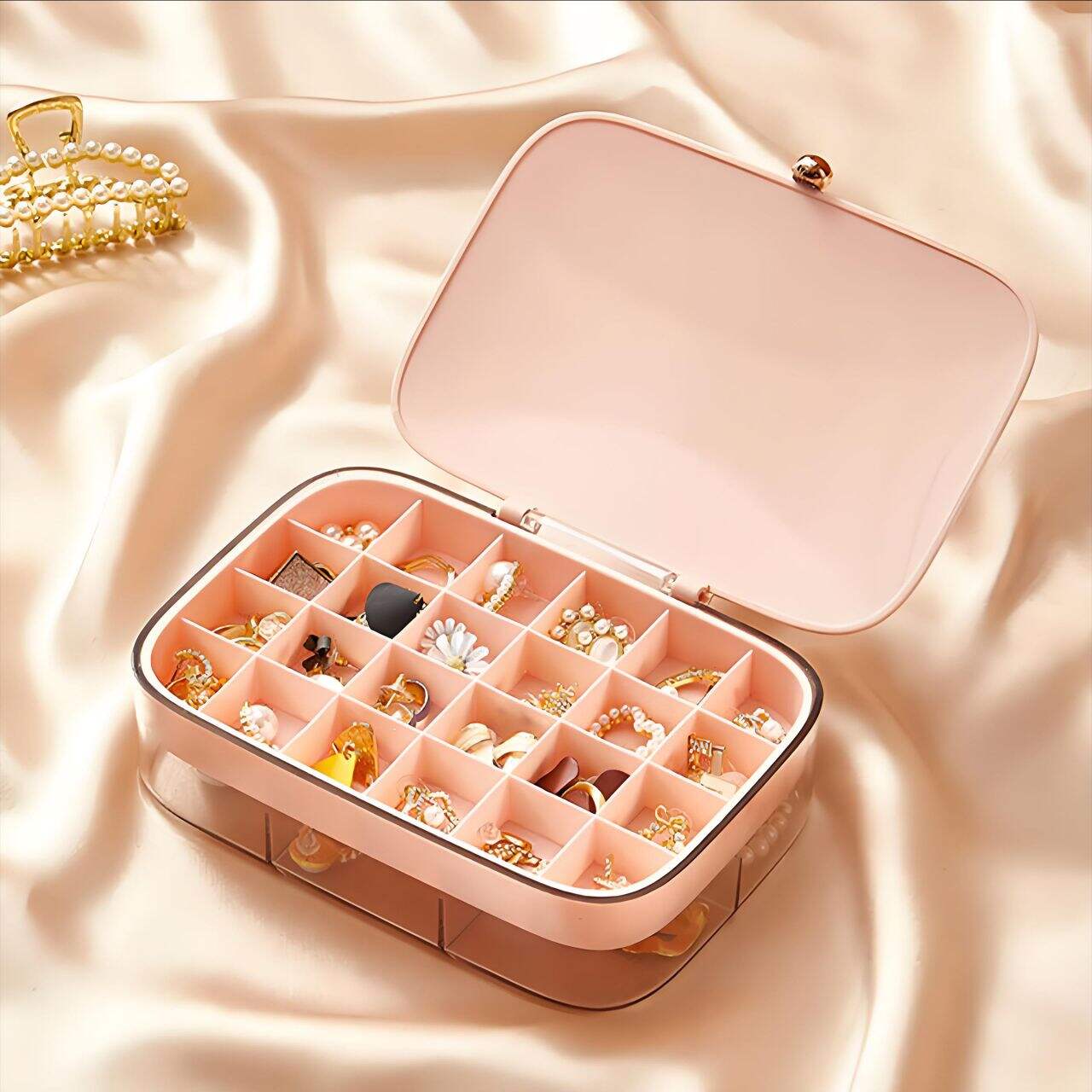 Showcase your jewelry collection in a beautiful and functional jewelry box organizer