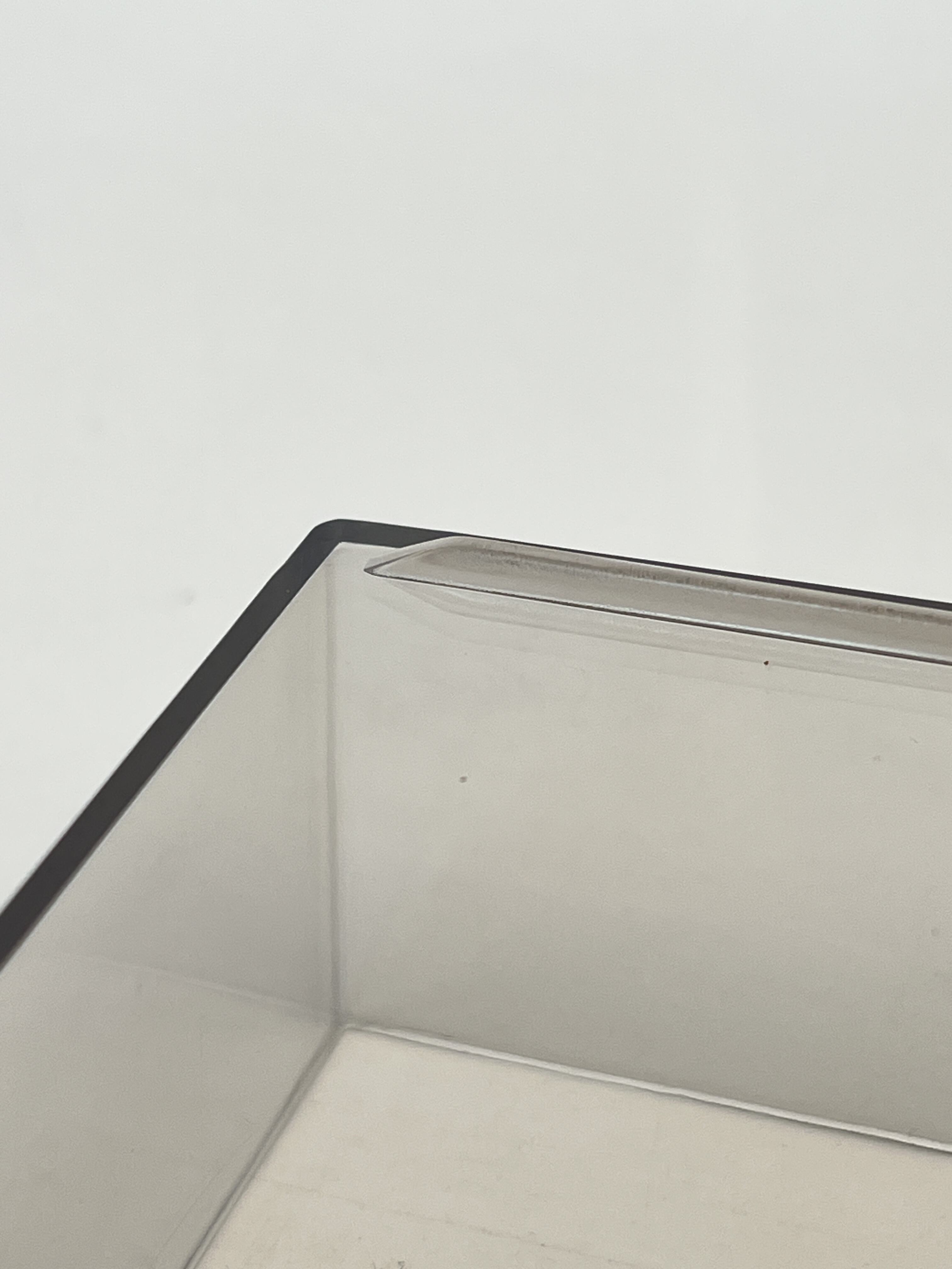 product new stock high quality simple design cleaning desktop convenient diamond patterned pen holder transparent storage box-10